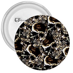 Skull Pattern 3  Buttons