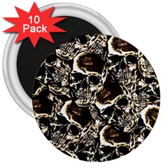 Skull Pattern 3  Magnets (10 Pack) 