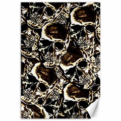 Skull Pattern Canvas 12  X 18  