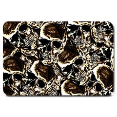 Skull Pattern Large Doormat  by ValentinaDesign