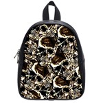 Skull pattern School Bags (Small)  Front