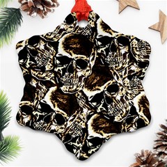 Skull Pattern Ornament (snowflake) by ValentinaDesign