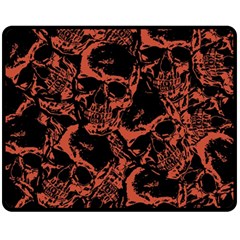 Skull Pattern Fleece Blanket (medium) 