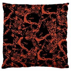 Skull Pattern Large Cushion Case (one Side) by ValentinaDesign