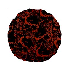 Skull Pattern Standard 15  Premium Round Cushions