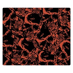 Skull Pattern Double Sided Flano Blanket (small)  by ValentinaDesign