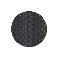 Floral Pattern Rubber Round Coaster (4 Pack)  by ValentinaDesign