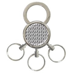 Floral Pattern 3-ring Key Chains