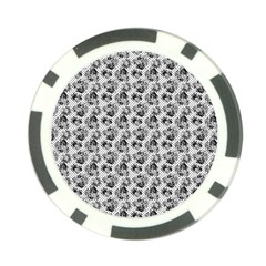 Floral Pattern Poker Chip Card Guard