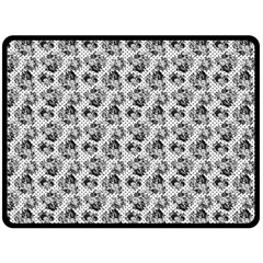 Floral Pattern Double Sided Fleece Blanket (large) 