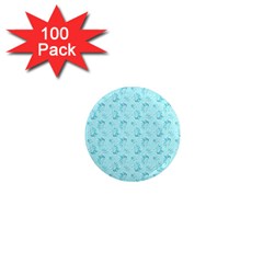 Floral pattern 1  Mini Magnets (100 pack) 