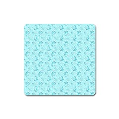 Floral pattern Square Magnet