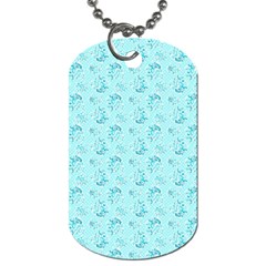 Floral pattern Dog Tag (One Side)