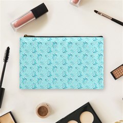 Floral pattern Cosmetic Bag (Medium) 