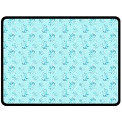 Floral pattern Fleece Blanket (Large) 