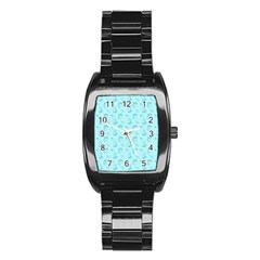 Floral pattern Stainless Steel Barrel Watch