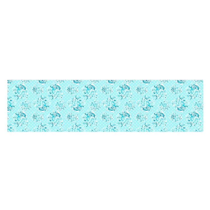 Floral pattern Satin Scarf (Oblong)