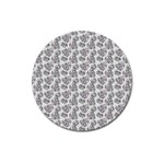 Floral pattern Magnet 3  (Round) Front