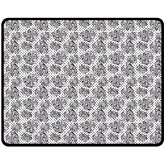 Floral Pattern Double Sided Fleece Blanket (medium)  by ValentinaDesign