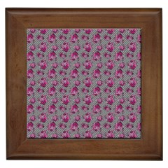 Floral Pattern Framed Tiles