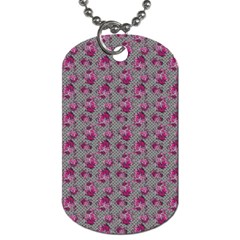 Floral Pattern Dog Tag (one Side)