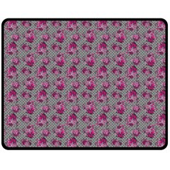 Floral Pattern Fleece Blanket (medium) 