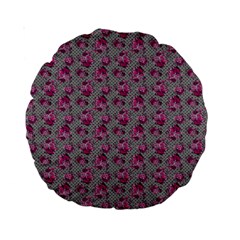 Floral Pattern Standard 15  Premium Round Cushions by ValentinaDesign