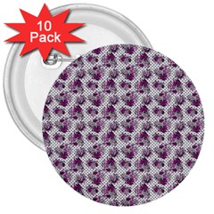 Floral pattern 3  Buttons (10 pack) 