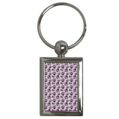 Floral pattern Key Chains (Rectangle) 