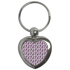 Floral pattern Key Chains (Heart) 