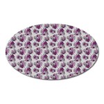 Floral pattern Oval Magnet Front