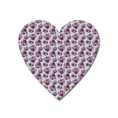 Floral pattern Heart Magnet