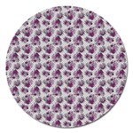 Floral pattern Magnet 5  (Round) Front