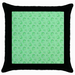 Floral Pattern Throw Pillow Case (black)