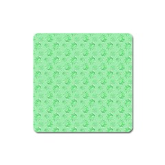 Floral Pattern Square Magnet