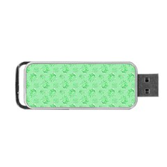 Floral Pattern Portable Usb Flash (one Side)