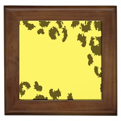 Banner Polkadot Yellow Grey Spot Framed Tiles by Mariart