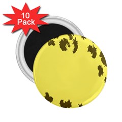 Banner Polkadot Yellow Grey Spot 2 25  Magnets (10 Pack)  by Mariart