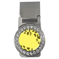 Banner Polkadot Yellow Grey Spot Money Clips (cz)  by Mariart