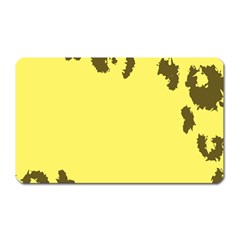 Banner Polkadot Yellow Grey Spot Magnet (rectangular) by Mariart