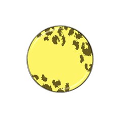 Banner Polkadot Yellow Grey Spot Hat Clip Ball Marker (10 Pack) by Mariart