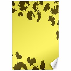 Banner Polkadot Yellow Grey Spot Canvas 20  X 30   by Mariart