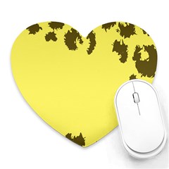 Banner Polkadot Yellow Grey Spot Heart Mousepads by Mariart