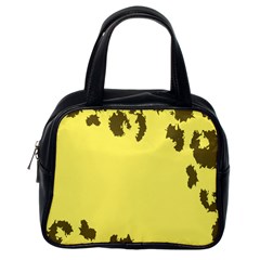 Banner Polkadot Yellow Grey Spot Classic Handbags (one Side) by Mariart