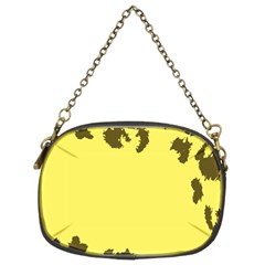 Banner Polkadot Yellow Grey Spot Chain Purses (two Sides)  by Mariart