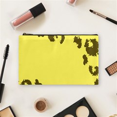 Banner Polkadot Yellow Grey Spot Cosmetic Bag (medium)  by Mariart