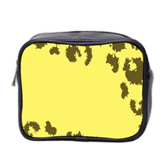 Banner Polkadot Yellow Grey Spot Mini Toiletries Bag 2-side by Mariart