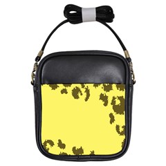 Banner Polkadot Yellow Grey Spot Girls Sling Bags by Mariart