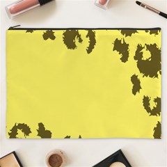 Banner Polkadot Yellow Grey Spot Cosmetic Bag (xxxl)  by Mariart