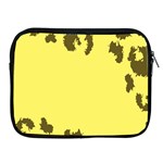 Banner Polkadot Yellow Grey Spot Apple iPad 2/3/4 Zipper Cases Front